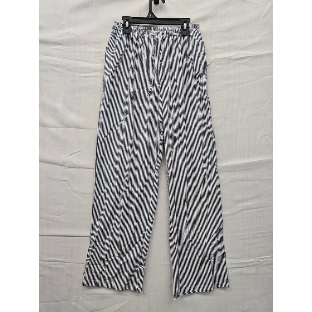 Vinyl Threads Navy Blue White Striped Cotton Lounge Pants XXS TG5087B
